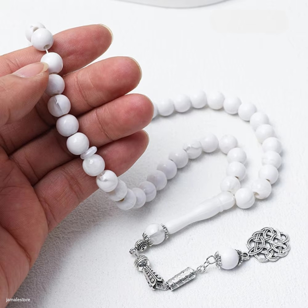 Acrylic Islamic Rosary Prayer Beads – 45 Beads