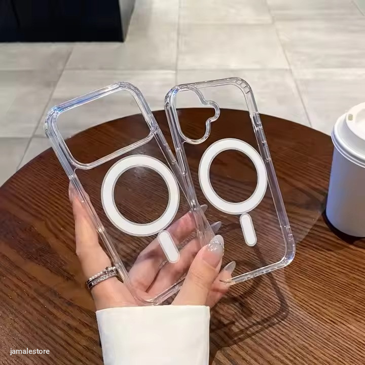 2026 New Transparent TPU Shockproof iPhone Magnetic Cases Covers